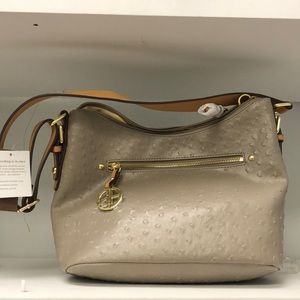 Giani Bernini Embossed Faux Ostrich Hobo, Created for Macy's